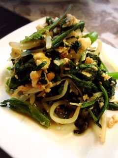 春菊ともやしの中華風炒め-レシピのメイン写真