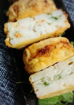 市販のすり身deレンコンのはさみ揚げ-レシピのメイン写真