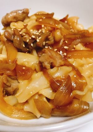 鶏肉のにんにく醤油パスタ-レシピのメイン写真