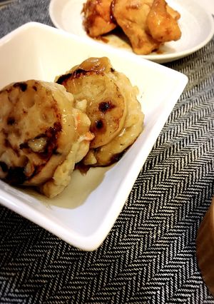 とりゴボウの挟みレンコン焼き-レシピのメイン写真