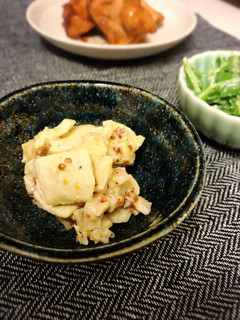 レンコン高野豆腐の粒マスタード和え-レシピのメイン写真