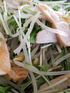 水菜とザーサイのサラダ-レシピのメイン写真