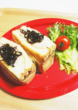 フジッコごま昆布揚げ揚げポテサラサンド-レシピのメイン写真