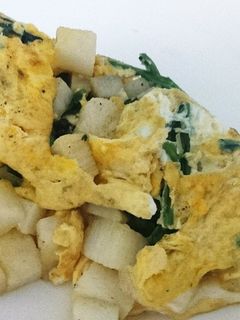 長芋とほうれん草のオムレツ-レシピのメイン写真