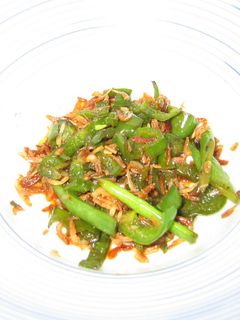 さやいんげんとピーマンの炒め物-レシピのメイン写真