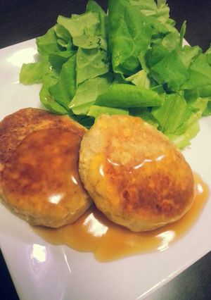 ふわふわ！甘酢餡のとうふハンバーグ-レシピのメイン写真