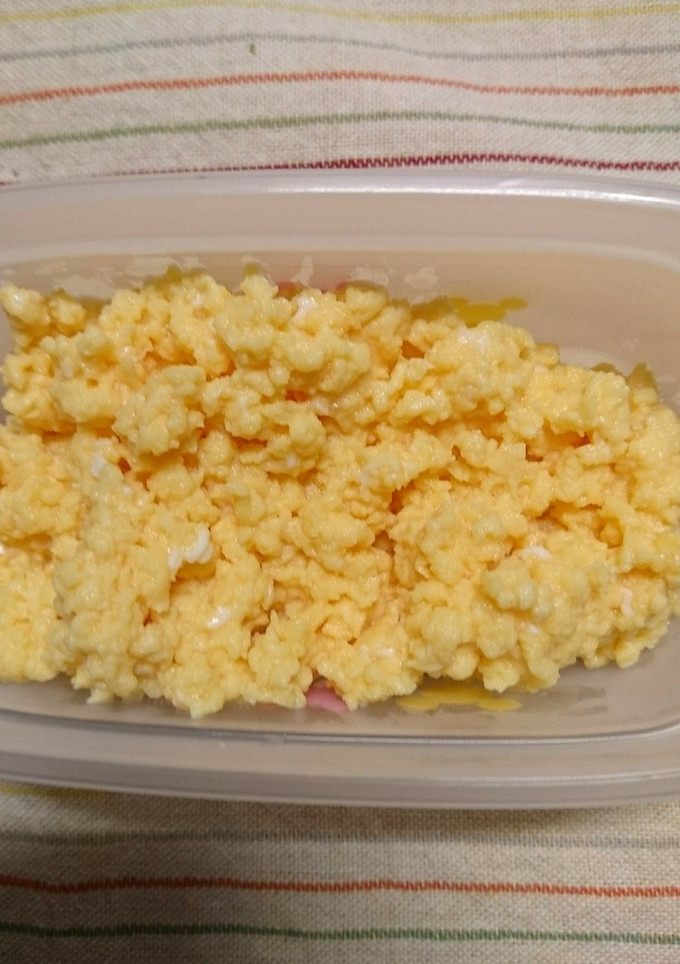 そぼろご飯の玉子、しっとり作れます。-レシピのメイン写真