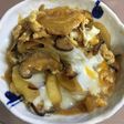 母の味真似てジャガイモとタマネギの卵とじ