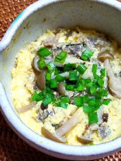 鯖缶とシメジの茶碗蒸し-レシピのメイン写真