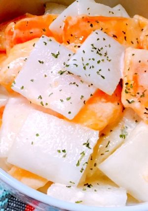 簡単おいしい柿と大根の漬け物-レシピのメイン写真