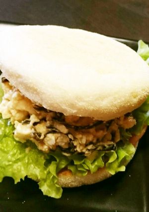 フジッコ煮ごま昆布でコブタマサンド☆-レシピのメイン写真
