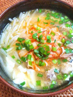 鯖缶チゲ豆富-レシピのメイン写真