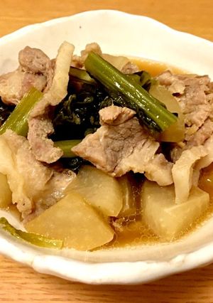 【リード圧力バック使用】豚肉と大根の煮物-レシピのメイン写真