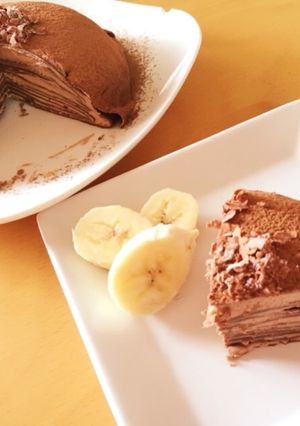 チョコミルクレープ♪バースデーケーキ♪-レシピのメイン写真