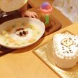 2歳♪アンパンマンシチュー&ねこケーキ