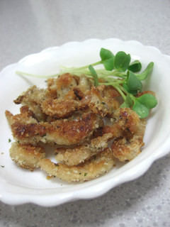 簡単おつまみ☆鶏皮のパン粉焼き♪-レシピのメイン写真