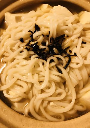 うどん玉鍋●鶏肉＆キャベツ・豆腐の寄せ鍋-レシピのメイン写真