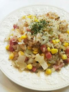 ベーコンとコーンバター醤油炒めご飯-レシピのメイン写真