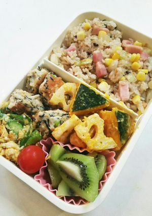 お弁当(11/15)コーンバター醤油炒め-レシピのメイン写真
