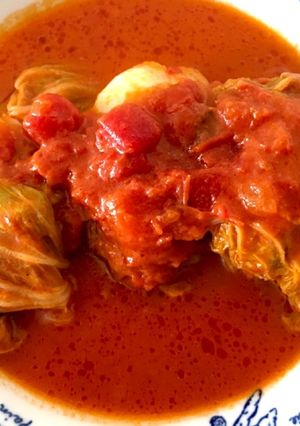 ロール白菜〜トマトクリーム煮込み〜-レシピのメイン写真