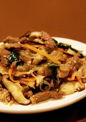 ラム肉とくずきりのチャプチェ風-レシピのメイン写真