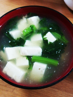 春菊豆腐簡単あったかダイエット中華スープ-レシピのメイン写真