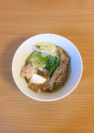 シンプルなせり鍋-レシピのメイン写真