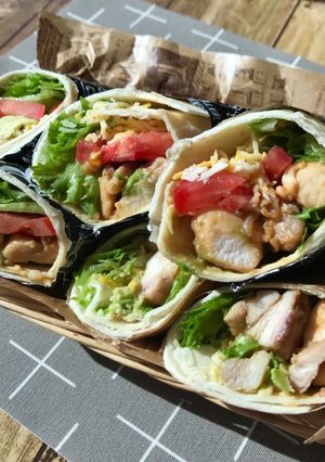 味噌バター照り焼きチキン*トルティーヤ-レシピのメイン写真