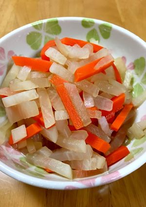 大人の給食☆おせち♪紅白なます-レシピのメイン写真