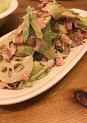 レンコンとベーコンのマヨ炒め-レシピのメイン写真
