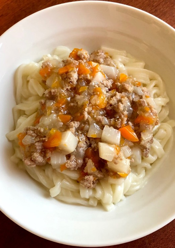 離乳食後期 蕪とひき肉のそぼろあんかけ-レシピのメイン写真