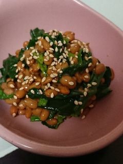 納豆とホウレン草の和え物-レシピのメイン写真