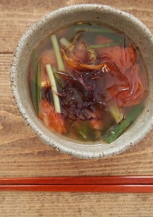 トマトとふのりの鶏ガラスープ-レシピのメイン写真