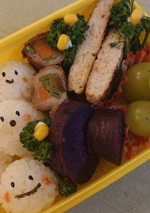 一口ころころ顔おにぎり☆-レシピのメイン写真