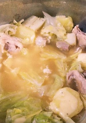 鶏肉とキャベツのチーズポトフ-レシピのメイン写真
