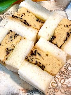 レンジで簡単!昆布入り♡厚焼き玉子サンド-レシピのメイン写真