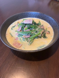 簡単☆小松菜ミルク煮-レシピのメイン写真
