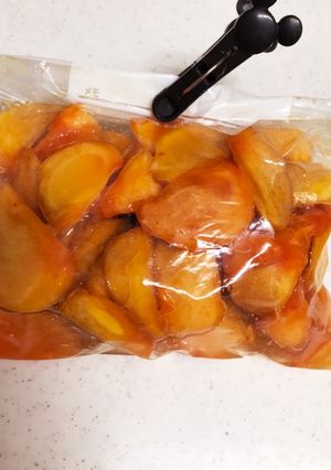 柿の消費に☆甘酢でとろりん柿-レシピのメイン写真
