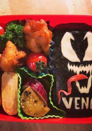 ♡ヴェノム弁当♡ キャラ弁-レシピのメイン写真