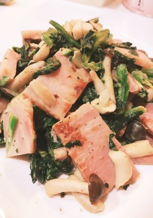 しめじとベーコンほうれん草の醤油マヨ炒め-レシピのメイン写真