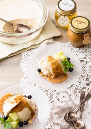 ピーナッツハニーの豆乳レアチーズケーキ-レシピのメイン写真