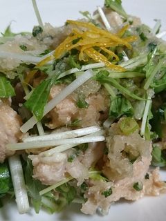 茹でた鶏のおろし和え-レシピのメイン写真