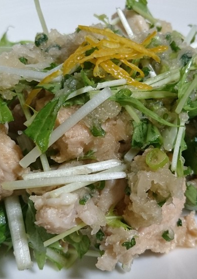 茹でた鶏のおろし和え-レシピのメイン写真