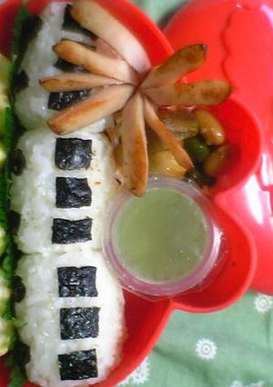 電車弁当-レシピのメイン写真