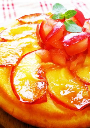 スキレットで作る☆りんごのパンケーキ-レシピのメイン写真