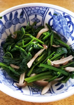 ほうれん草としめじのからし和え-レシピのメイン写真