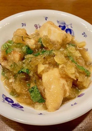 鶏胸肉のガリバタみぞれ煮-レシピのメイン写真
