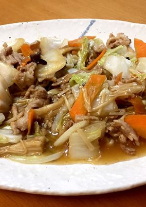 お手軽♪白菜と豚バラの中華あんかけ＊-レシピのメイン写真