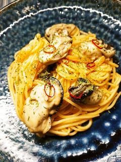 簡単!旬の牡蠣DEペペロンチーノ♪-レシピのメイン写真