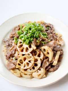 ご飯が進む♪【牛肉と蓮根の甘辛炒め】-レシピのメイン写真